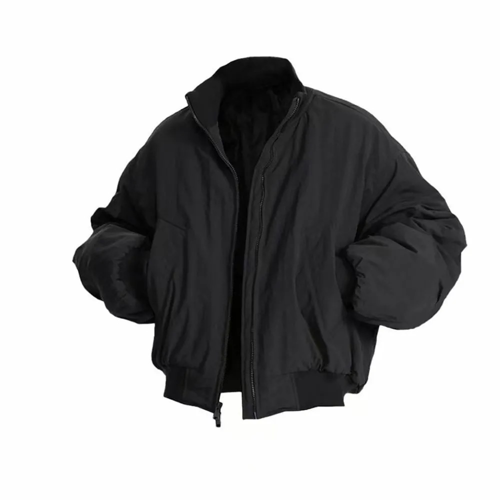 imgi_34_aa283b75-210e-4b1a-8b55-452452daaf23.jpeg.a.jpg Men's Short Cropped Aviator Jacket - American Retro Maillard Style Oversized Bomber - Image 1